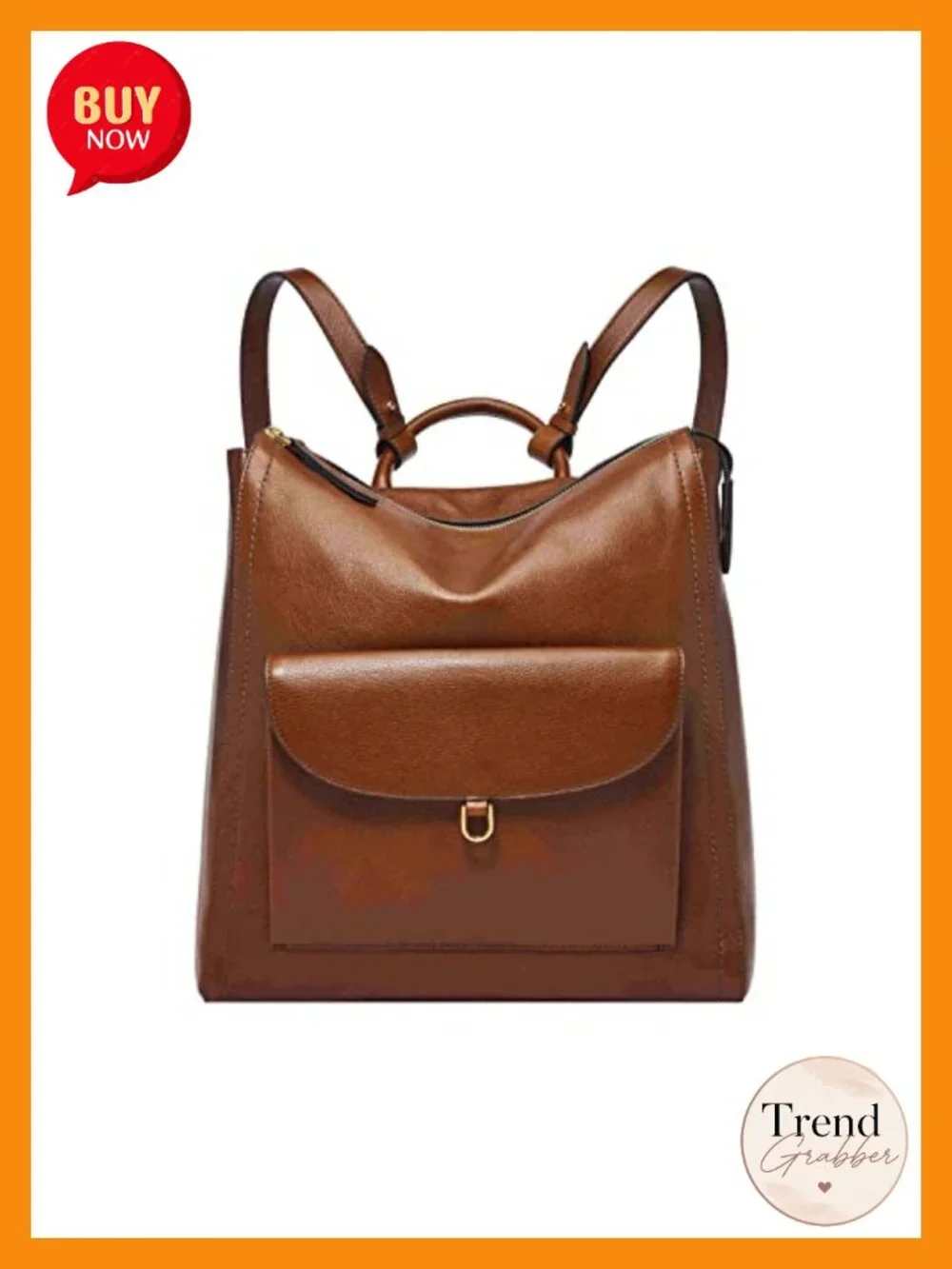 Women's Leather Convertible Backpack Purse Crossbody Bag